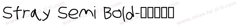Stray Semi Bold字体转换